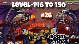 boom stick : bazooka puzzles gameplay level-146 to 150 #boomstick #gameplay #mobilegame #bastgame