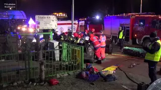 Groźny wypadek w Kamieńcu Wrocławskim 17 grudnia 2013