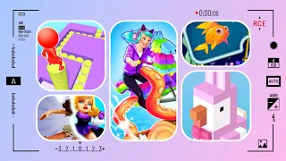 Run Rich 3D, Crossy Road, Stacky Dash, Fish Pin and Scribble Rider Gameplay #iGamer