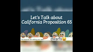 WARNING ⚠️ California Proposition 65 Cancer Warning