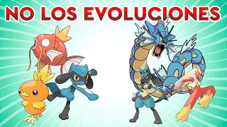 TOP 10 POKÉMON QUE NO DEBERÍAS EVOLUCIONAR