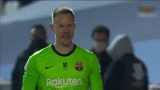 Тер Штеген-Реал Сосьедад Барселона Серия пенальти  Супер Кубок Испании 720p