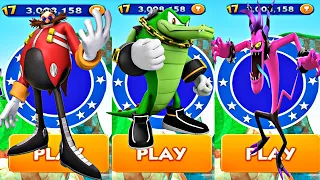 Sonic Dash - Vector Unlocked vs All Bosses Zazz Eggman - All 44 Characters Unlocked Android Gameplay