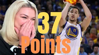 New Zealand Girl Reacts to KLAY THOMPSON 37 POINT QUARTER