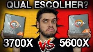 Qual COMPENSA: Ryzen 7 3700X vs RYZEN 5 5600X, o MELHOR para JOGOS em 2021. QUAL ESCOLHER?