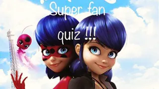 Miraculous ladybug 🐞super fan quiz part 1❤️