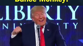 DONALD   TRUMP-DANCE  MONKEY-TONES  AND I-COVER