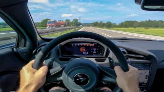 POV: Original McLaren 765LT full throttle on the Autobahn