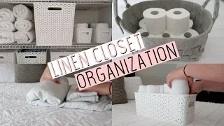 Linen Closet Organization Tips // Tackle it Tuesday // The Mom Life Balance