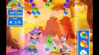 Bubble Witch Saga 2 Level 1631 with no booster & 3 bubbles left