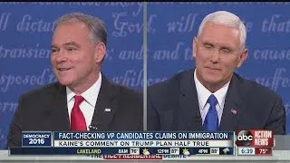 Fact-checking VP candidates claims on immigration during VP debate