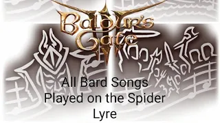 Baldur's Gate 3– All Bard Songs played on the Spider Lyre 🕷🎻🎶