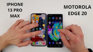 Iphone 13 Pro Max vs Motorola Edge 20 SPEED TEST