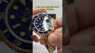 Rolex Submariner Full Gold Blue Ceramic 40mm Completo