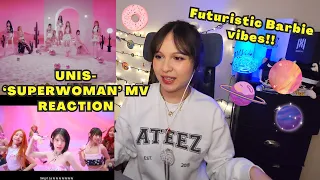 1ST EVER REACTION TO UNIS!! 'SUPERWOMAN' MV | REACTION