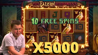 ЗАНОС НЕДЕЛИ В КАЗИНО! ЗАНОС Х5000 В FALCON HUNTREES! FALCON HUNTREES X5000! МЕГА ЗАНОС! РЕКОРД!