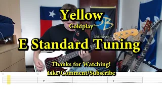 Yellow - Coldplay (Bass Cover with Tabs)