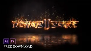 Fire Logo Animation in After Effects | After Effects Template - 100% Free No Plugin
