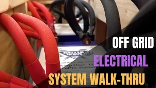 RV Electrical System Walk Thru In An Off Grid Optimized Airstream  - Solar, Lithium batteries