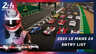 24 Heures du Mans 2022 - Official entry list