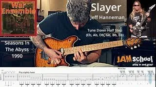 Slayer War Ensemble Guitar Solo Jeff Hanneman Kerry King (With TAB)