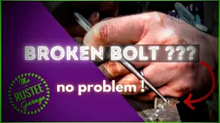 How To Remove A Broken Bolt Without Drilling, Or An Easy Out Or Extractor | No Damage, Rustee Garage