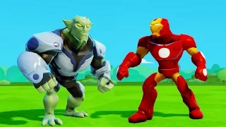 Железный человек VS Зелёный Гоблин и Тачки Машинки Дисней Iron Man VS Green Goblin & Disney Cars