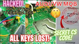 Hack Audi VW MQB Immobilizer ALL KEYS LOST with Autel IM608 XP400 PRO APB130 pin lifting techniques!