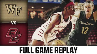 Wake Forest vs. Boston College Full Game Replay | 2023-24 ACC Women’s Basketball