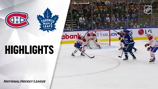 Canadiens @ Maple Leafs 10/5/21 | NHL Highlights