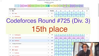 Top 15 of Codeforces Round #725 (Div. 3) Thought Process