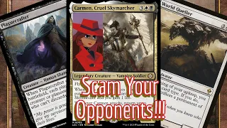 Carmen is NOT okay!!! Oppressive Carmen, Scam Diego Magic the Gathering Deck Tech.