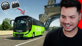 Driving BUS in Germany With Real Steering Wheel - LOGITECH G29 - Fernbus Simulator