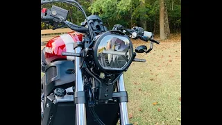 Yamaha XSR700--Brogue Motorcyles LED Headlight install