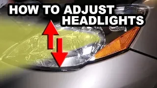How to Adjust Headlights Easy Straight to the point video