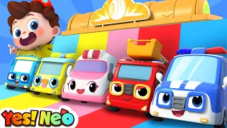 Five Little Cars Song | Fire Truck, Police Car, Ambulance | Nursery Rhymes & Kids Songs | Yes! Neo