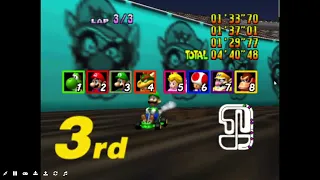 playing mario kart 64 for the first time