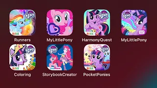 My Little Pony Rainbow Runners,Friendship Celebration,Harmony Quest,MLP Color by Magic,Pocket Ponies