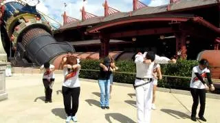 Flashmob à Disneyland Paris sur The Drill pour Michael Jackson