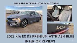 2023 Kia K5 EX With the Premium Package! A Beautiful Color Combo! Sparkling Silver and Ash Blue!