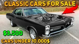 20 Perfect Classic Cars Under $10,000 Available on Craigslist Marketplace! Incredible Cars!