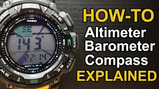 How to use Altimeter, Barometer and Compass - Explained