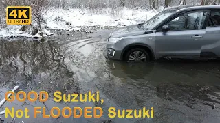 Suzuki Vitara III Crossing Stream - SUV Water Test – Good Suzuki, Not Flooded Suzuki