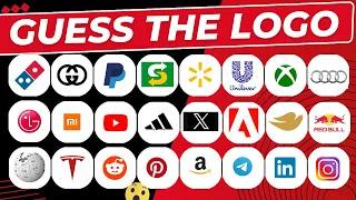 Guess the Logo in 3 seconds | 50 Popular Logos | Logo Quiz - Brain Teasers