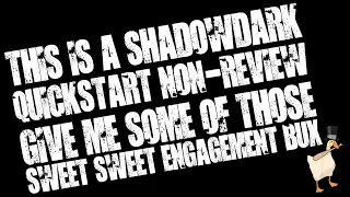 #TTRPG #DnD - A Shadowdark Quickstart Non-Review - A 'Safe' OSR?!?