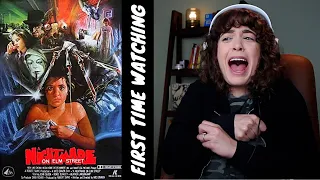 A NATMARE ON ELM STREET!! (scared girl watches slasher film)