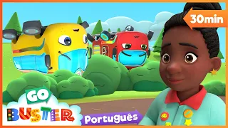 😲 Buster e Ash Caiem! 😲 | Melhores Episódios de Go Buster em Português | Desenhos Animados Infantis