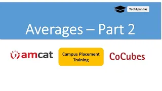 Problems on Averages Part-2 | For AMCAT | Campus Placement Trainings | Cocubes | Easy Shortcuts.