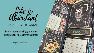 How to Make the Life is Abundant Calendar Collection Crafty Goals Planner