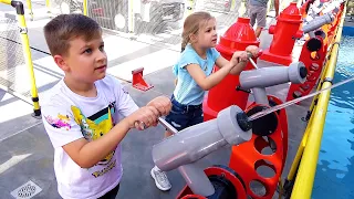 Diana and Roma have fun and play different games on the weekend - family vlog